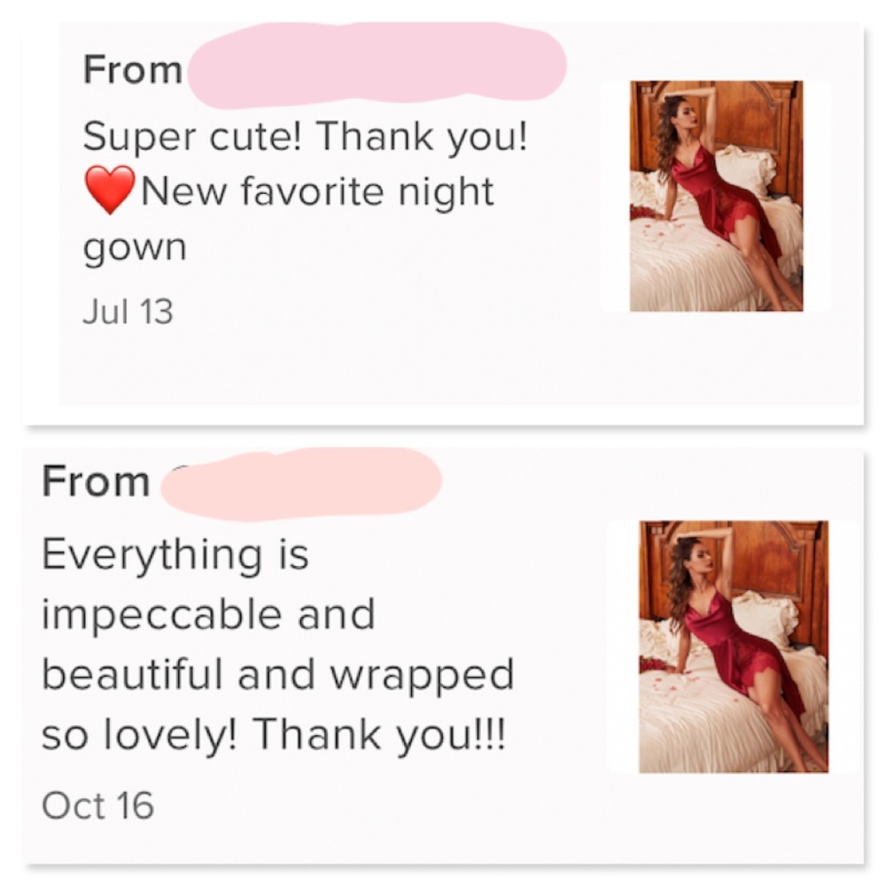 Burgundy Satin Lace Detail High Slit Night Slip - Picture 8 of 12